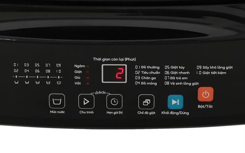 Hệ thống điều khiển nút nhất giúp thao tác, điều khiển máy giặt Casper dễ dàng