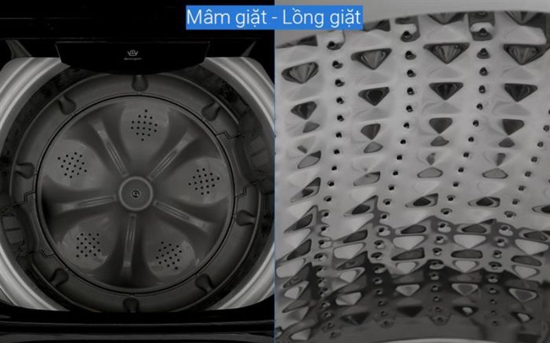 Lồng giặt Diamond giặt giũ hiệu quả, bảo vệ sợi vải khỏi sờn rách