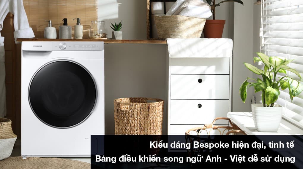 Chiếc máy giặt hiện đại, bền tốt hài hòa với mọi không gian nội thất