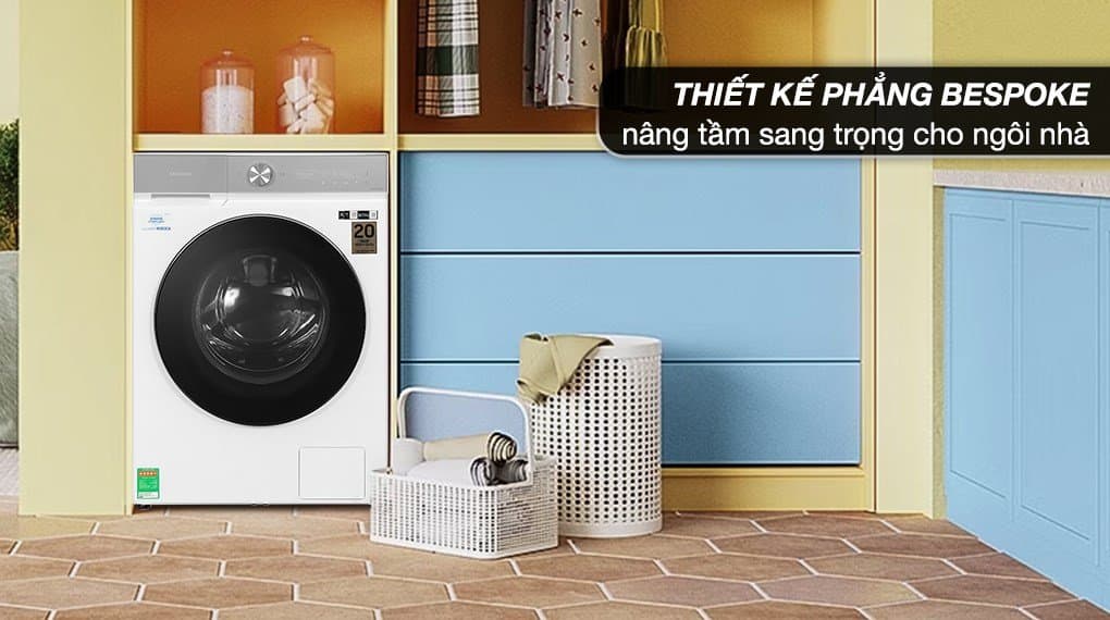Kiểu dáng sang trọng, bền đẹp hài hòa với mọi không gian giặt giũ