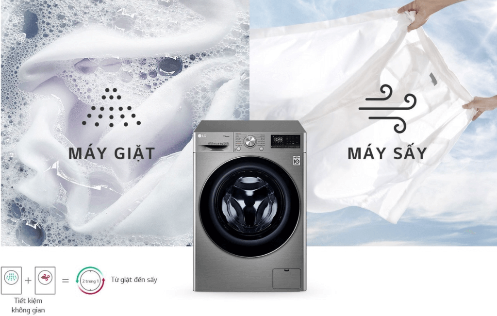 Máy giặt lồng ngang LG Inverter 13kg FV1413H3BA