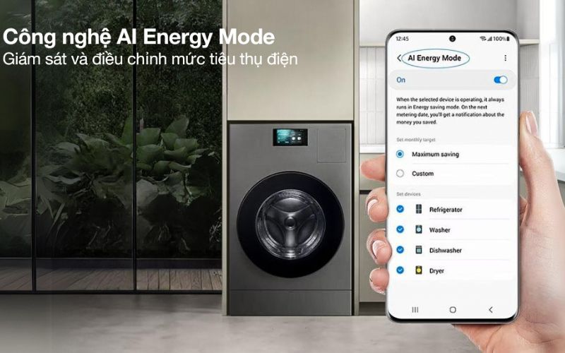 may giat say samsung ai combo heatpump inverter giat 25 kg say 15 kg wd25db8995bzsv hinh4