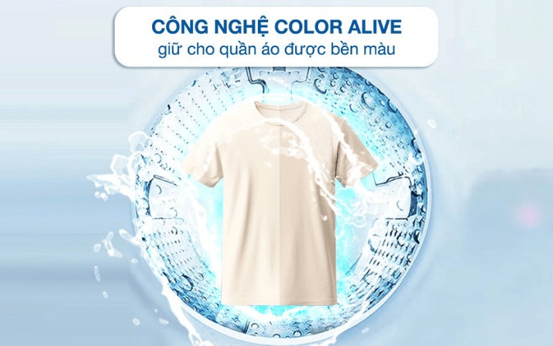 Công nghệ Color Alive hạn chế tối đa tình trạng phai màu quần áo