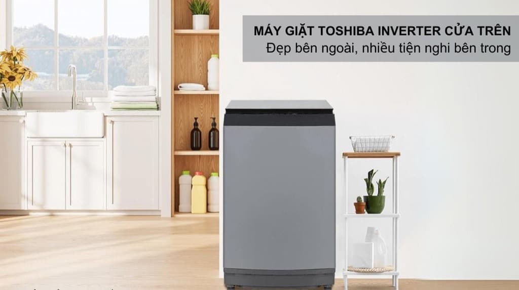 Thiết kế đơn giản, hiện đại, bền đẹp hài hòa với mọi không gian giặt giũ