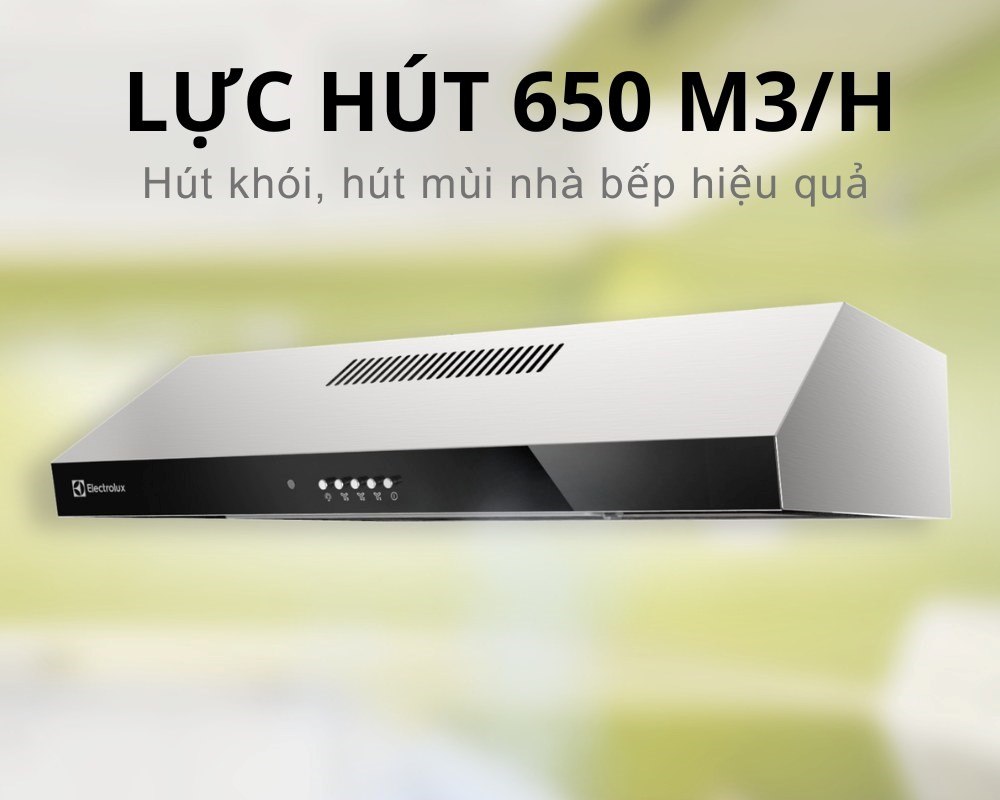 Công suất 650m3/h hút sạch hiệu quả, nhanh chóng mùi hôi, khói bếp
