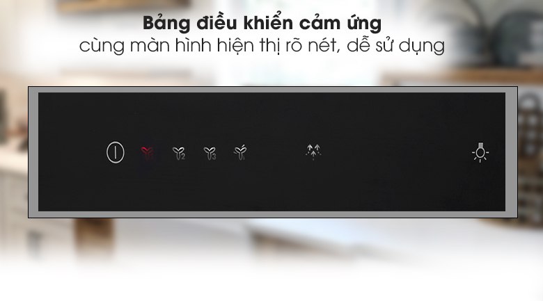 Bảng điều khiển cảm ứng nhanh nhạy tiện quan sát, sử dụng dễ dàng