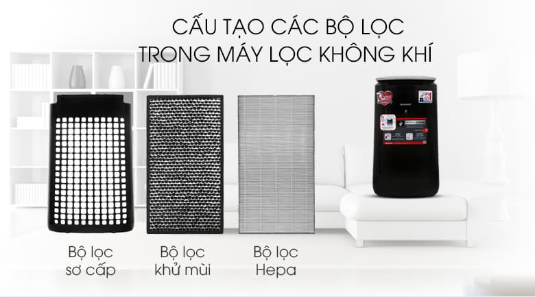 Máy lọc không khí Sharp FP-J80EV-H Máy lọc không khí Sharp FP-J80EV-H
