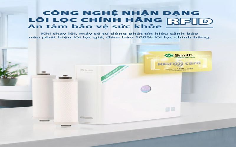 Công nghệ nhận dạng lõi lọc chính hãng RFID an tâm bảo vệ sức khỏe