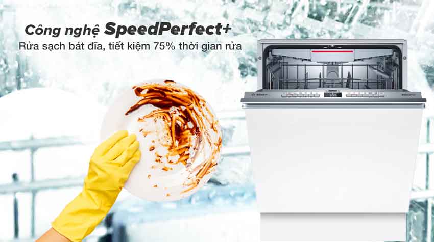 Tính năng SpeedPerfect Plus cho thời gian rửa rút ngắn đến 75%