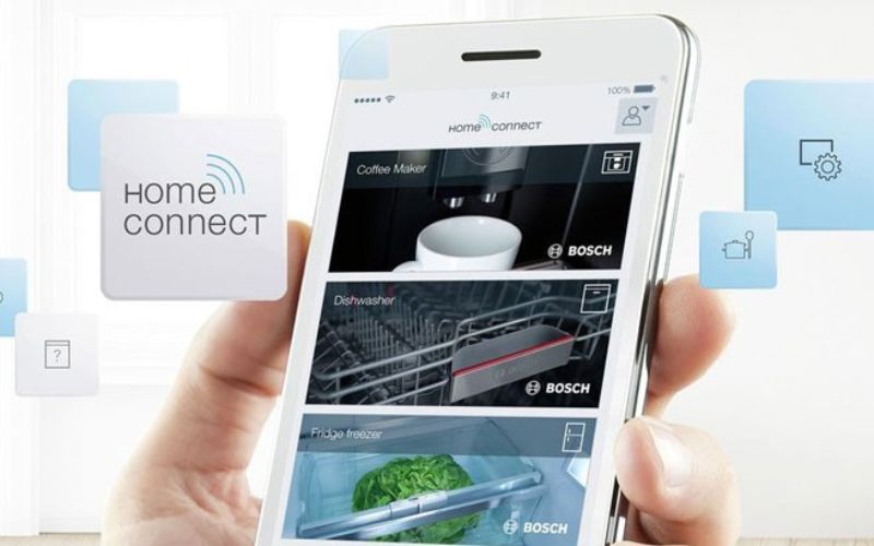 Chức năng Home Connect kiểm soát máy từ xa rất tiện lợi