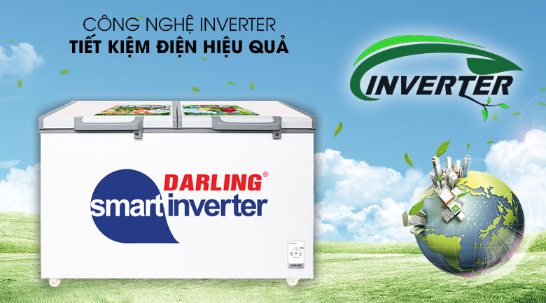 Tủ đông Darling 2 ngăn 450 lít DMF-4699 WS4 Tủ đông Darling 2 ngăn 450 lít DMF-4699 WS4