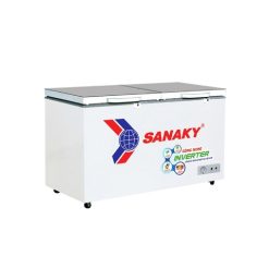 Tủ đông Sanaky VH-2599W4K210 lít 2 chế độ inverter cánh kính cường lực xám