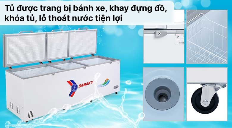 Các tiện ích nổi bật sử dụng tủ đông Sanaky hiện đại, tiện nghi hơn