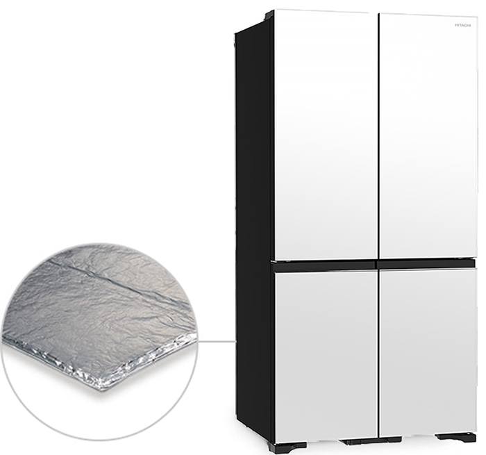Tủ lạnh Hitachi 4 cửa Inverter 569L R-WB640VGV0X(MGW)