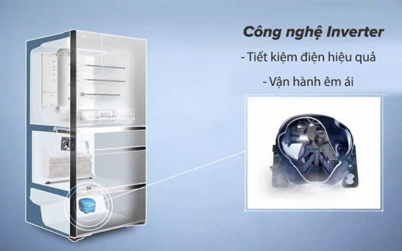 tu lanh hitachi 6 canh inverter 670 lit r gw670tv hinh2