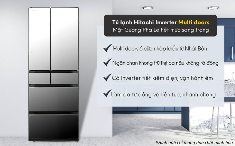 Chiếc tủ lạnh MultiDoor 6 cánh 617 lít cao cấp cho không gian bếp sang trọng hơn