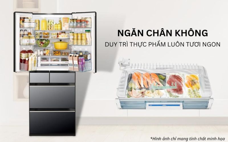 Ngăn chân không Vacuum Compartment bảo toàn hương vị, cấu trúc nguyên bản