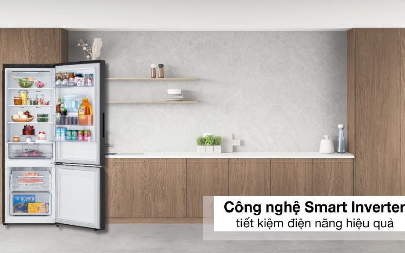Công nghệ Smart Inverter giúp chiếc tủ lạnh LG vận hành êm, tiết kiệm điện