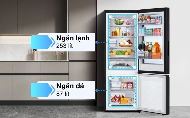 tu lanh lg inverter 340 lit instaview lbb33blmai hinh2 1