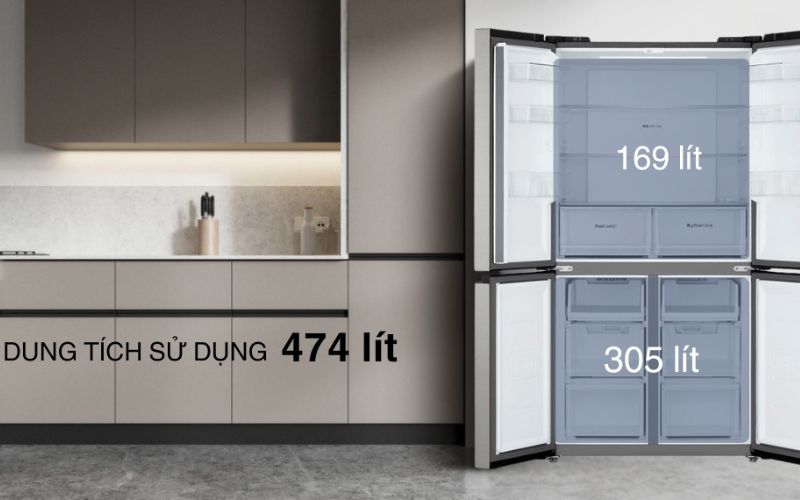 tu lanh lg inverter 474 lit multi door lfb47svm hinh2 1