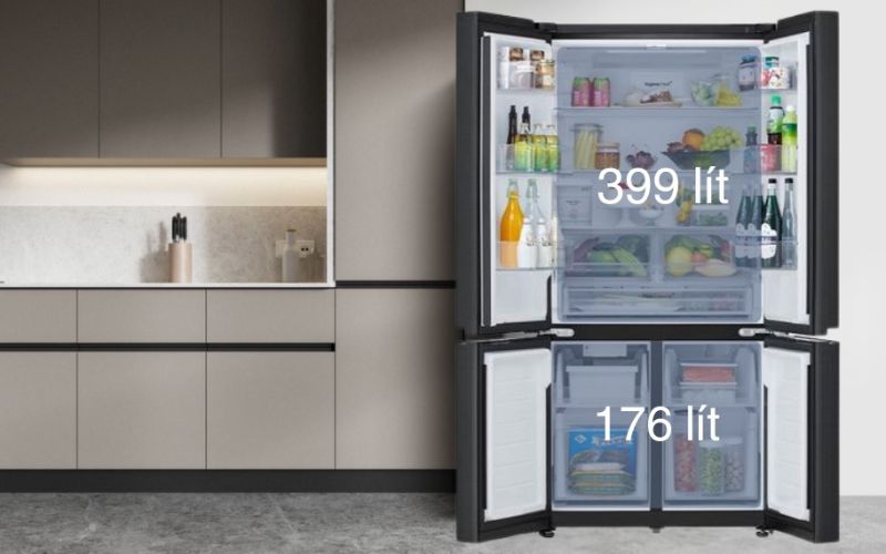 tu lanh lg inverter 575 lit multi door lfb58blma hinh2