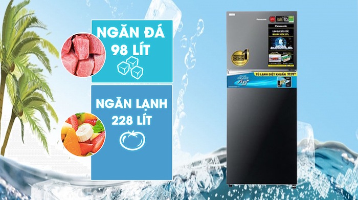 Tủ lạnh Panasonic Inverter 326 Lít NR-TL351VGMV