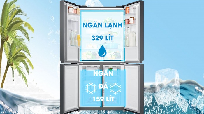 Tủ lạnh Samsung Inverter 488L RF48A4010B4/SV