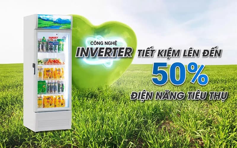 Công nghệ Inverter tối ưu đến 50% điện năng, vận hành êm ái, bền bỉ