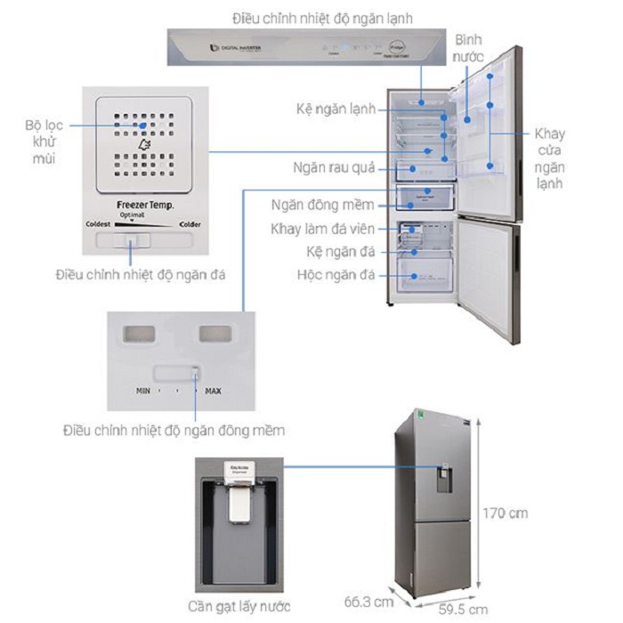 11266-tu-lanh-samsung-inverter-307-lit-rb30n4170s8-sv Tủ lạnh Samsung 307 lít Inverter RB30N4170S8/SV