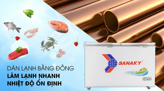 Tủ đông Sanaky 400 lít VH-4099A1