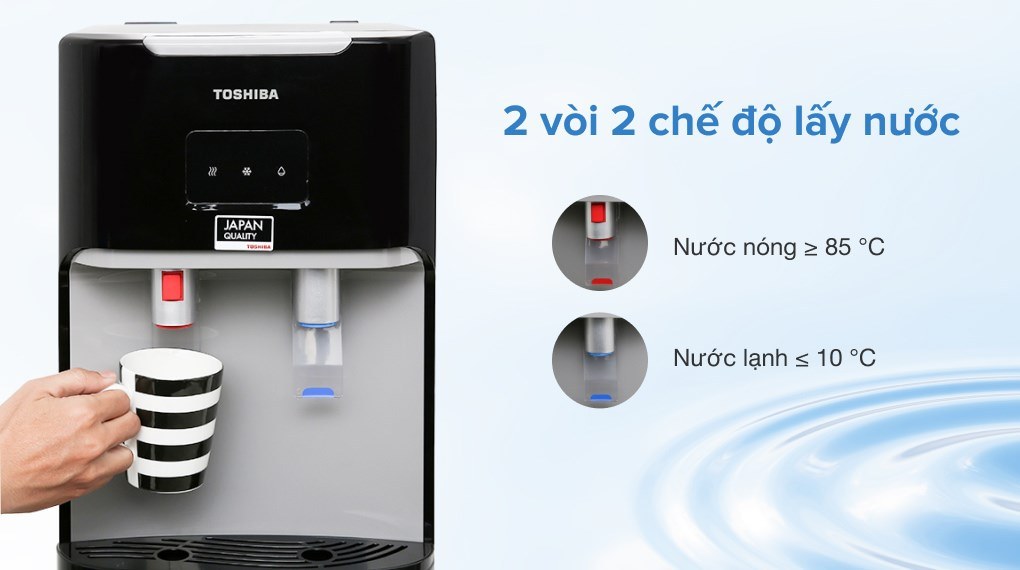 Nhiệt độ làm nóng ≥ 85°C, làm lạnh ≤ 10°C đáp ứng mọi nhu cầu sử dụng