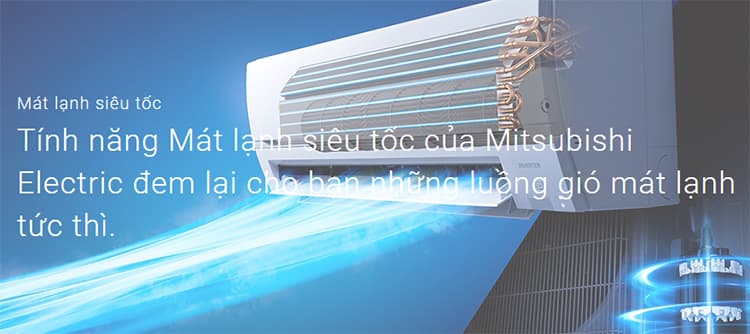 Điều hòa Mitsubishi Electric 1 chiều 9000BTU MS-JS25VF