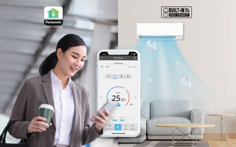 dieu hoa panasonic 18000 btu 1 chieu inverter cu cs ru18ckh 8bd hinh 6