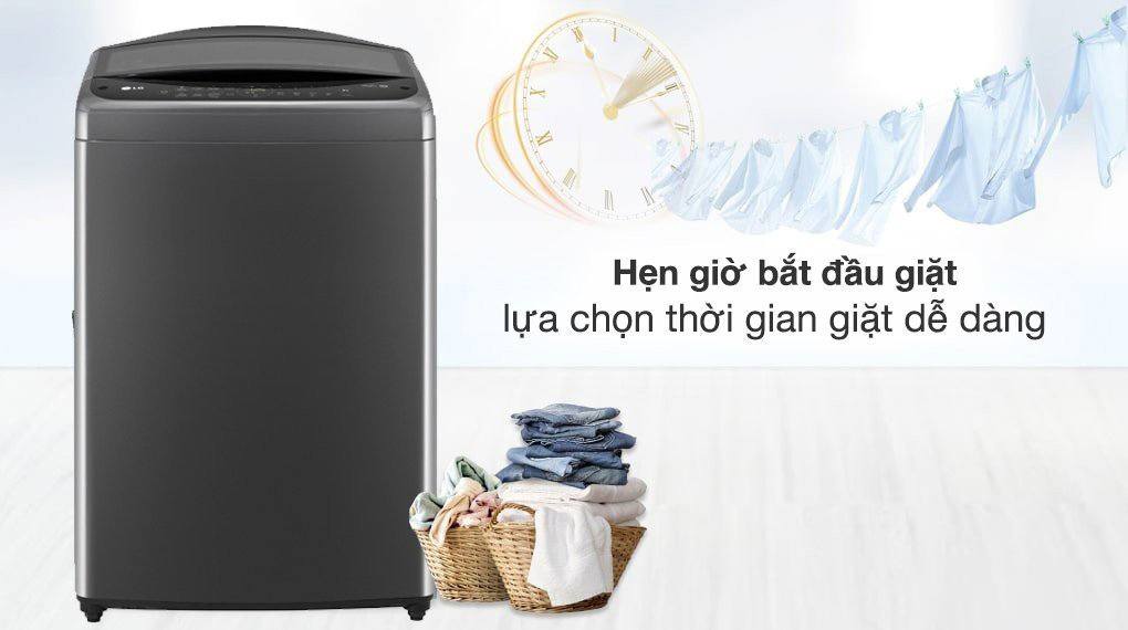 Chức năng hẹn giờ, khóa trẻ em cho quá trình giặt giũ tiện nghi, an toàn