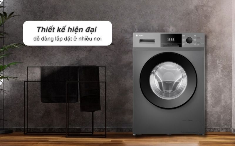 Máy giặt Casper lồng ngang thời thượng điểm nhấn thêm cho mọi không gian