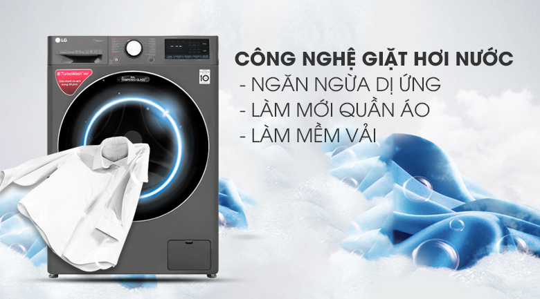 Máy giặt lồng ngang LG Inverter 10kg FV1410S3B