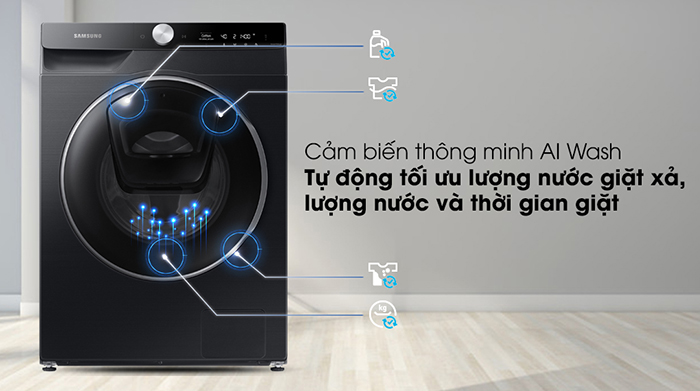 Máy giặt lồng ngang Samsung AI 12KG WW12TP94DSB/SV