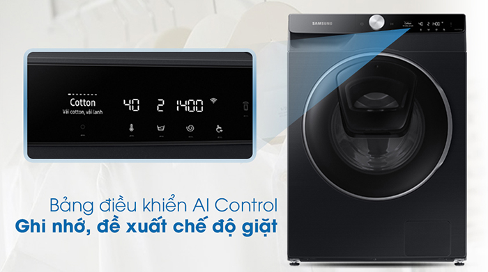 Máy giặt lồng ngang Samsung AI 12KG WW12TP94DSB/SV
