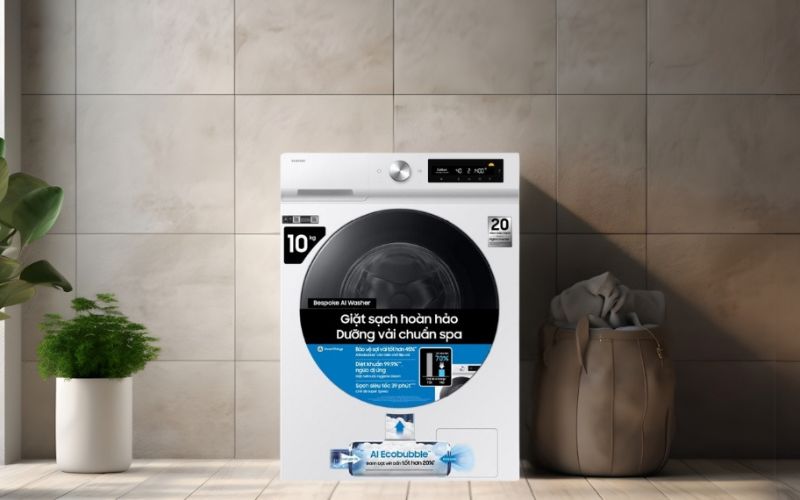 may giat samsung bespoke ai ecobubble inverter 10 kg ww10db7u34gwsv hinh1 1