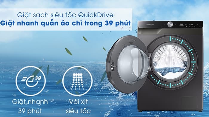Máy giặt sấy Samsung AI 11KG WD11T734DBX/SV Máy giặt sấy Samsung AI 11KG WD11T734DBX/SV