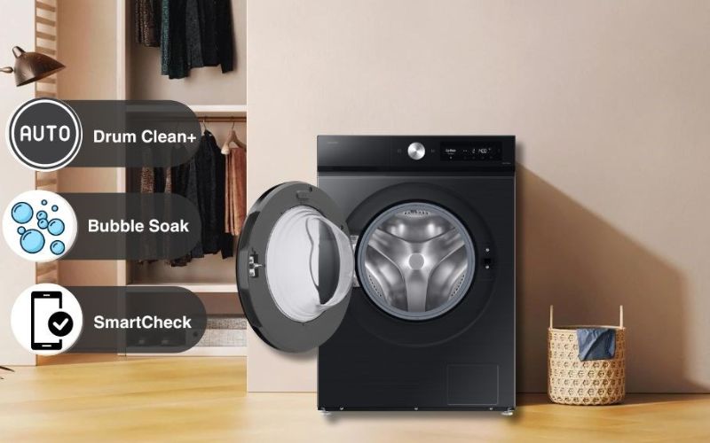Các tính năng nổi trội cho người dùng sử dụng máy giặt sấy Samsung an toàn hữu ích hơn