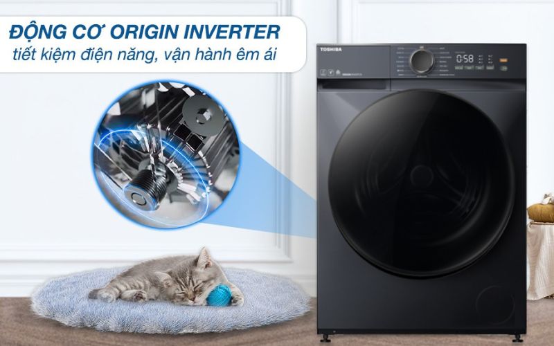 Công nghệ Origin Inverter tạo độ bền cao, vận hành êm ái, tiết kiệm điện