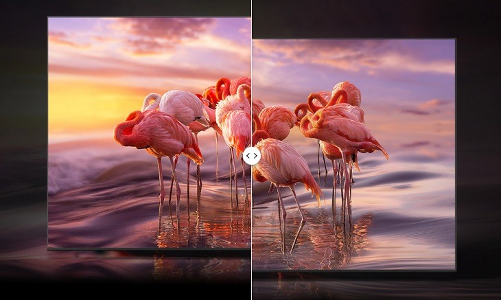 Độ phân giải 4K và bộ xử lý Quantum 4K cho hình ảnh sắc nét, mượt mà