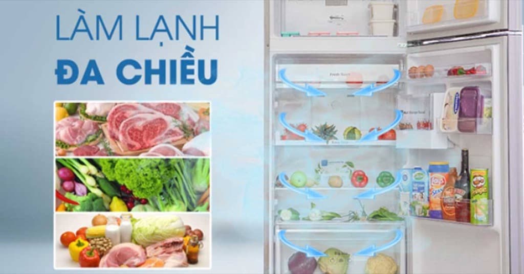 Hệ thống làm lạnh đa chiều làm lạnh toàn diện thực phẩm