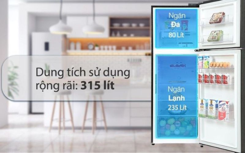 Chiếc tủ lạnh truyền thống hiện đại, dung tích 315 lít nâng tầm mọi không gian