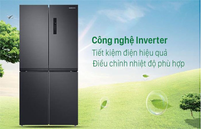 Tủ lạnh Samsung Multidoor Inverter 488L RF48A4000B4/SV