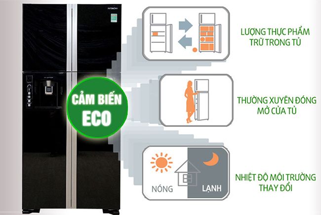Khám phá những tính năng công nghệ của tủ lạnh Hitachi R-WB730PGV6X (XGR) - cảm biến nhiệt eco
