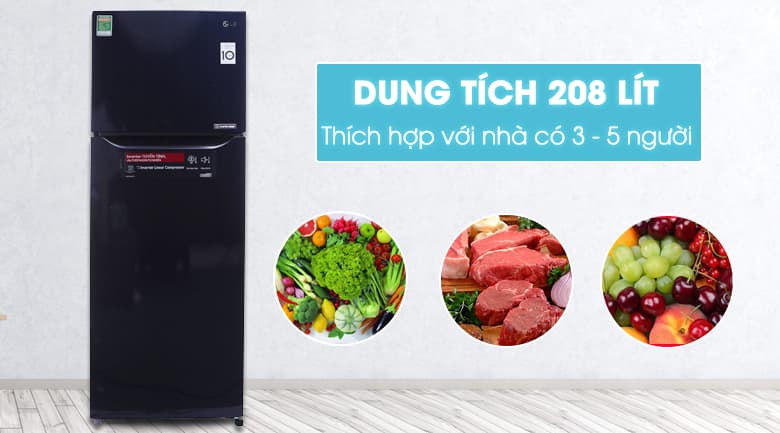 0905-tu-lanh-lg-inverter-208-lit-gn-l208pn Tủ lạnh LG Inverter 208 lít GN-L208PN