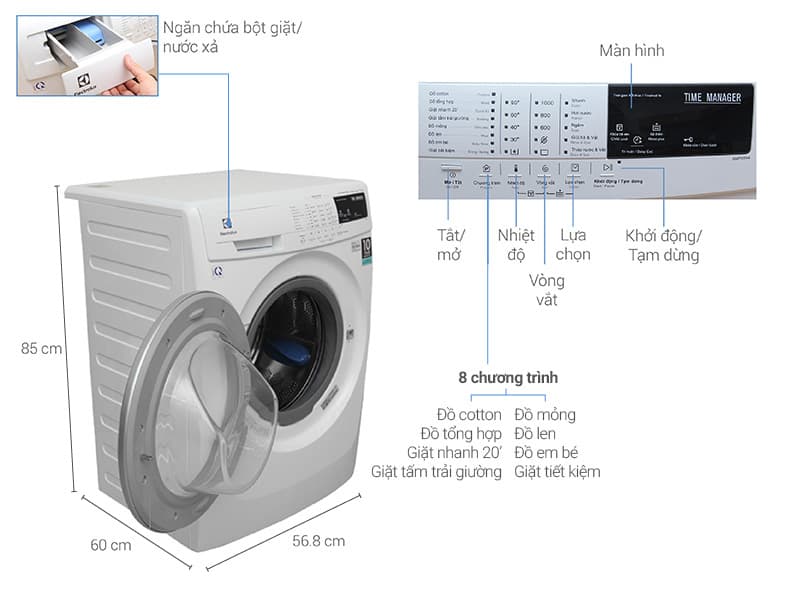 Máy giặt Electrolux EWF10744