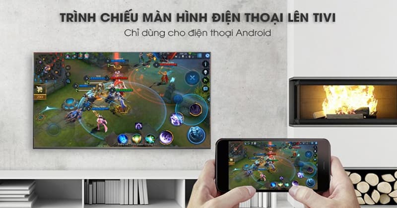 chiếu màn hình điện thoại lên tivi LG